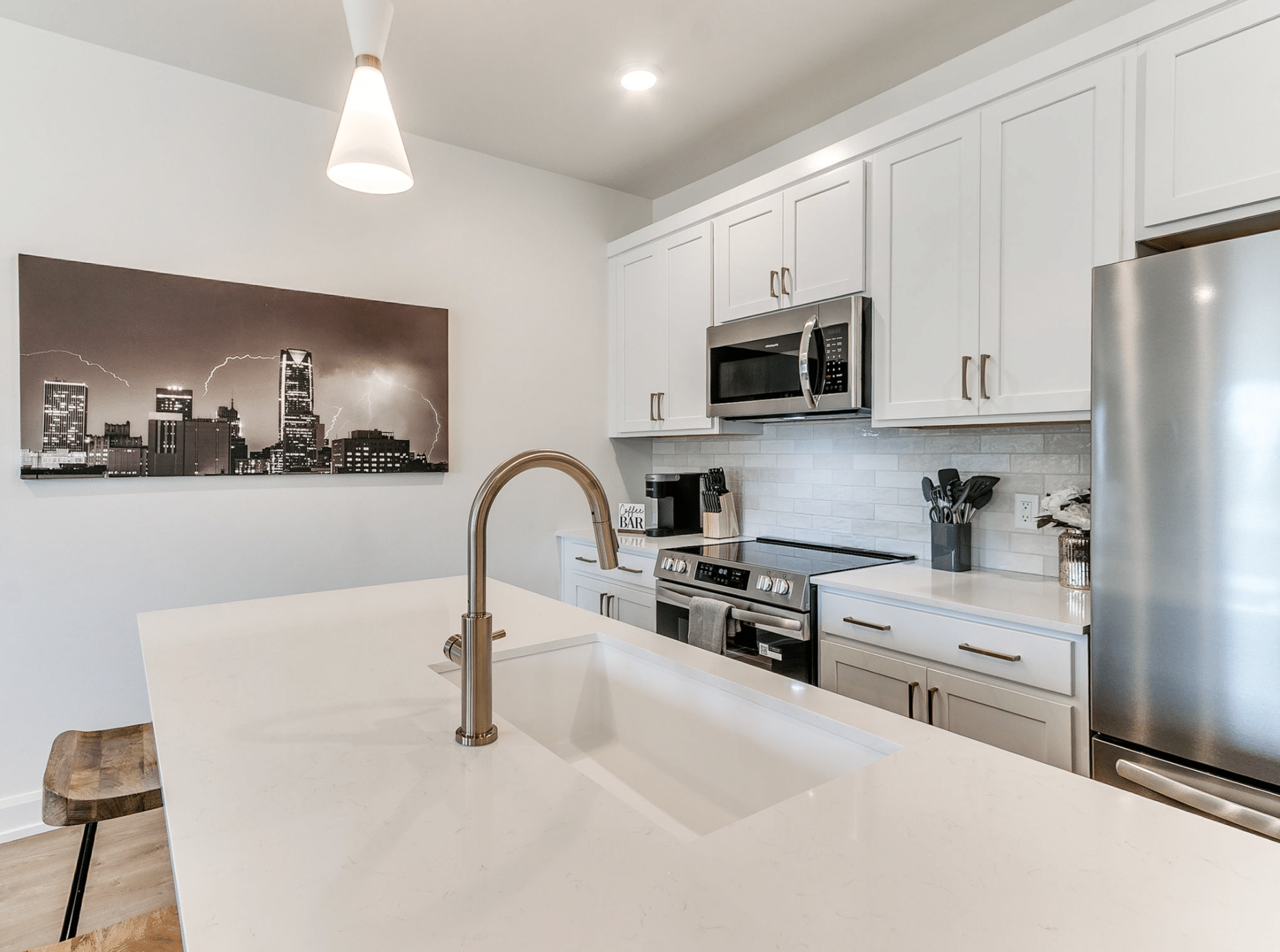 Fully furnished interiors